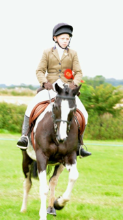 Jamie Goldsworthy on horseback
